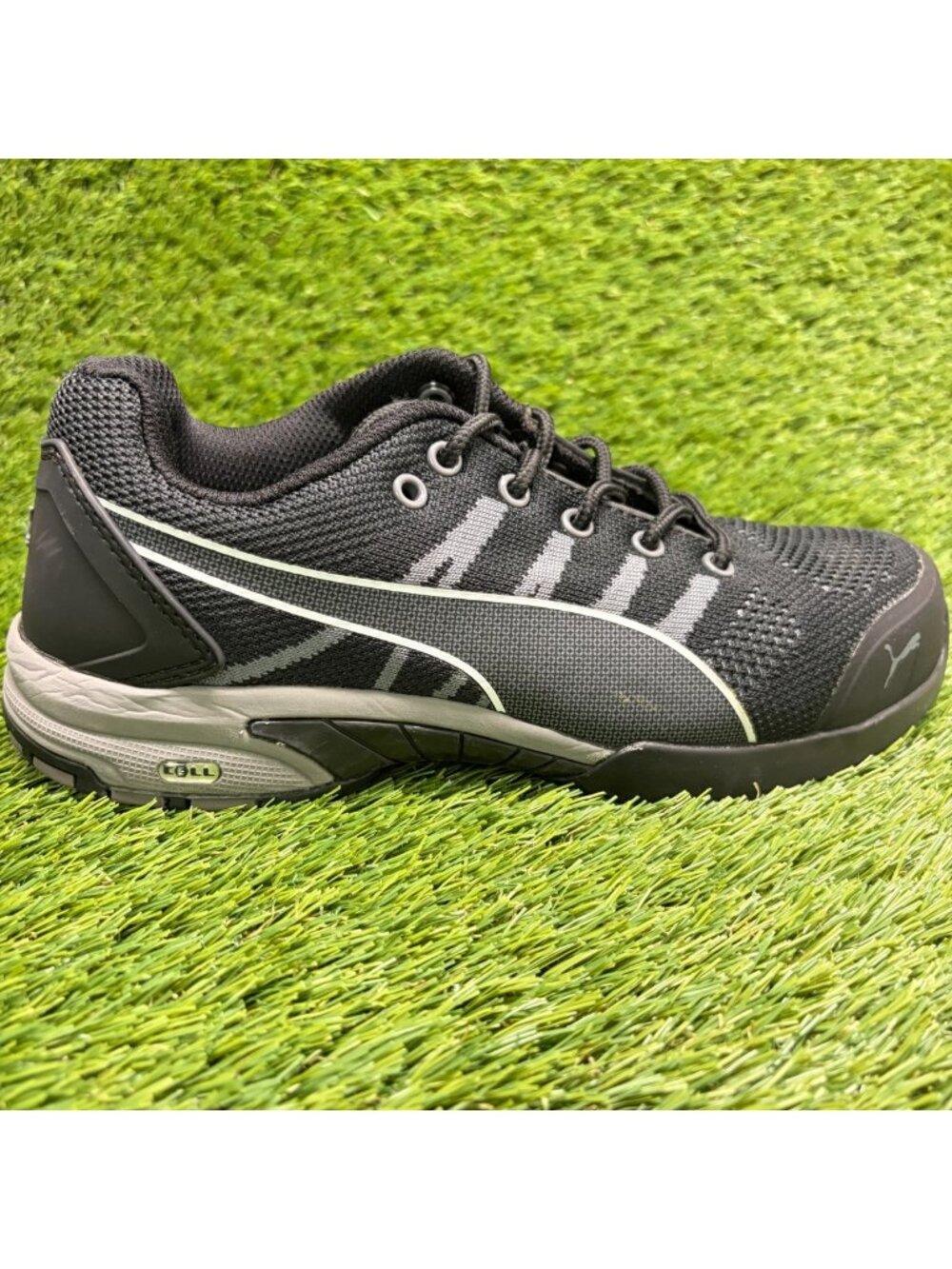 Puma Celerity Knit SD Womens Size 7.5 Black Black Steel Toe Safety Work Shoes